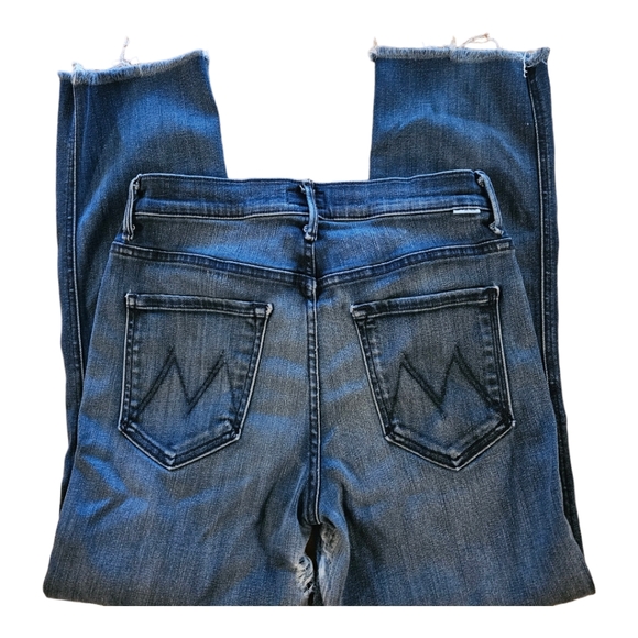 Mother The Tootsie Fray in Dreamy Size 28 Distressed Cropped Jeans - Picture 2 of 10